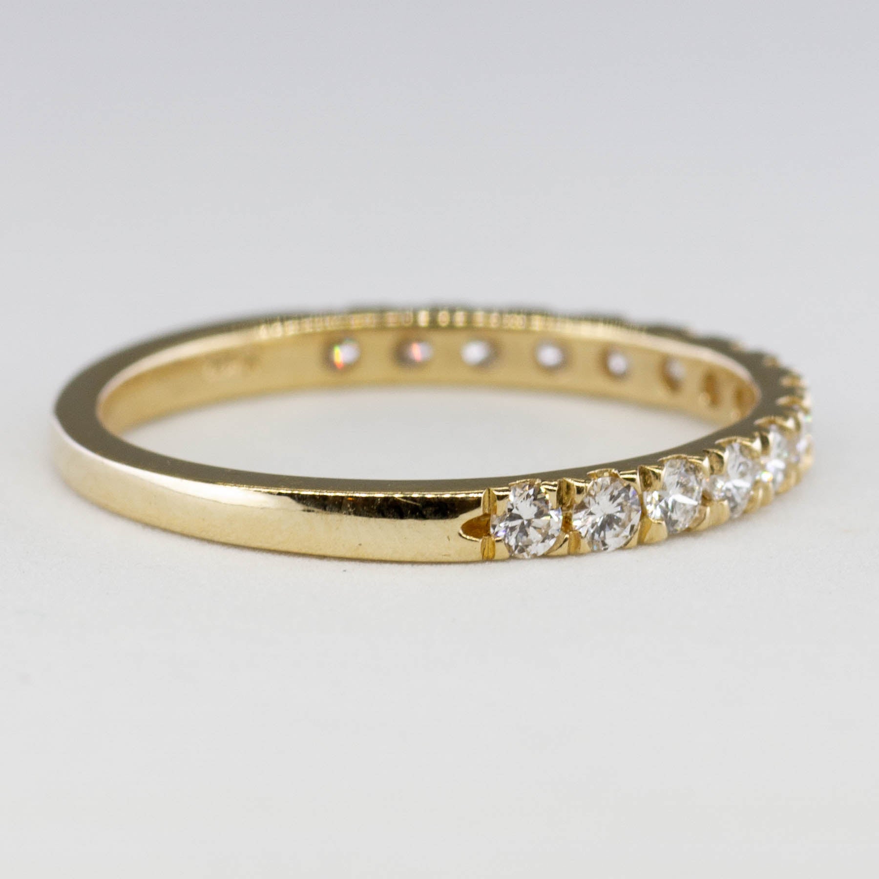 '100 Ways' French Pave Semi-Eternity Diamond Ring in Yellow Gold | 1/2 Carat | SZ 7 | - 100 Ways