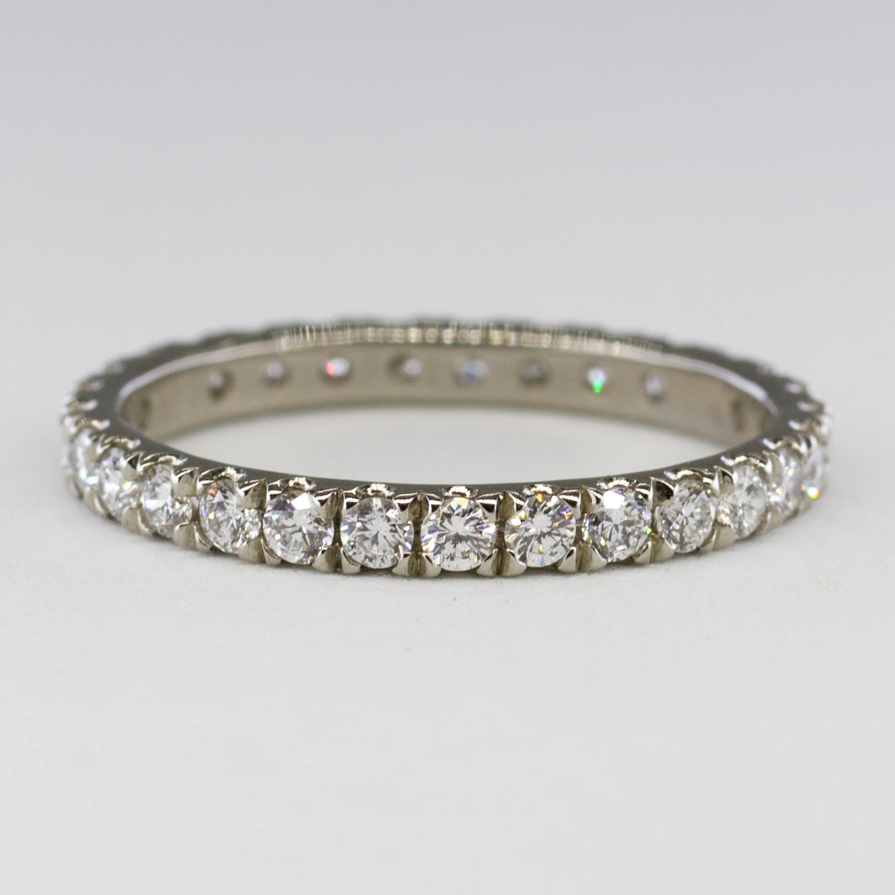 '100 Ways' Full Eternity Diamond Band in White Gold | 1 ctw SI D-F | SZ 7 - 100 Ways