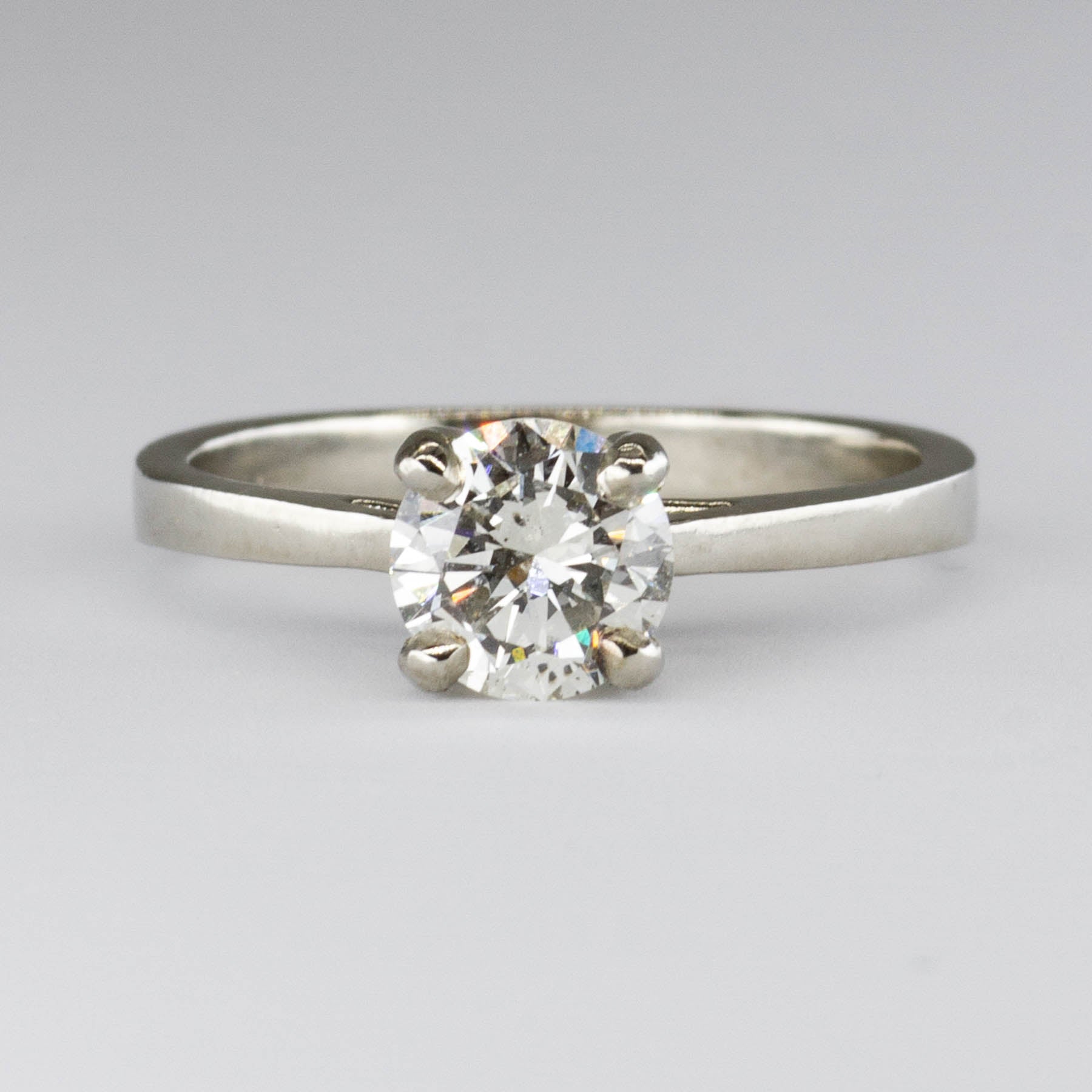 '100 Ways' GIA Certified Diamond Solitaire 18K White Gold Ring | 0.83 ctw SI1 J | SZ 5.5 - 100 Ways