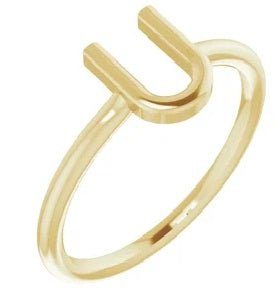 '100 Ways' Initial Rings | Options Available | - 100 Ways