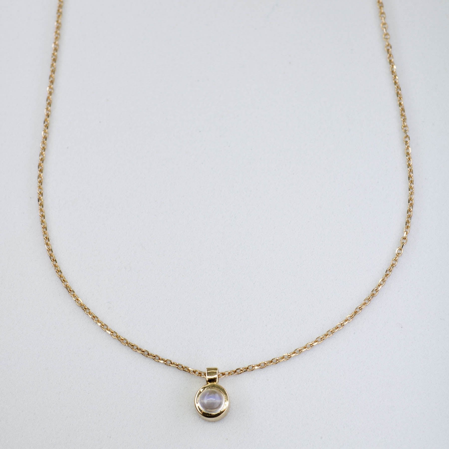 '100 Ways' Moonstone Cabochon Necklace | 0.30ct | - 100 Ways