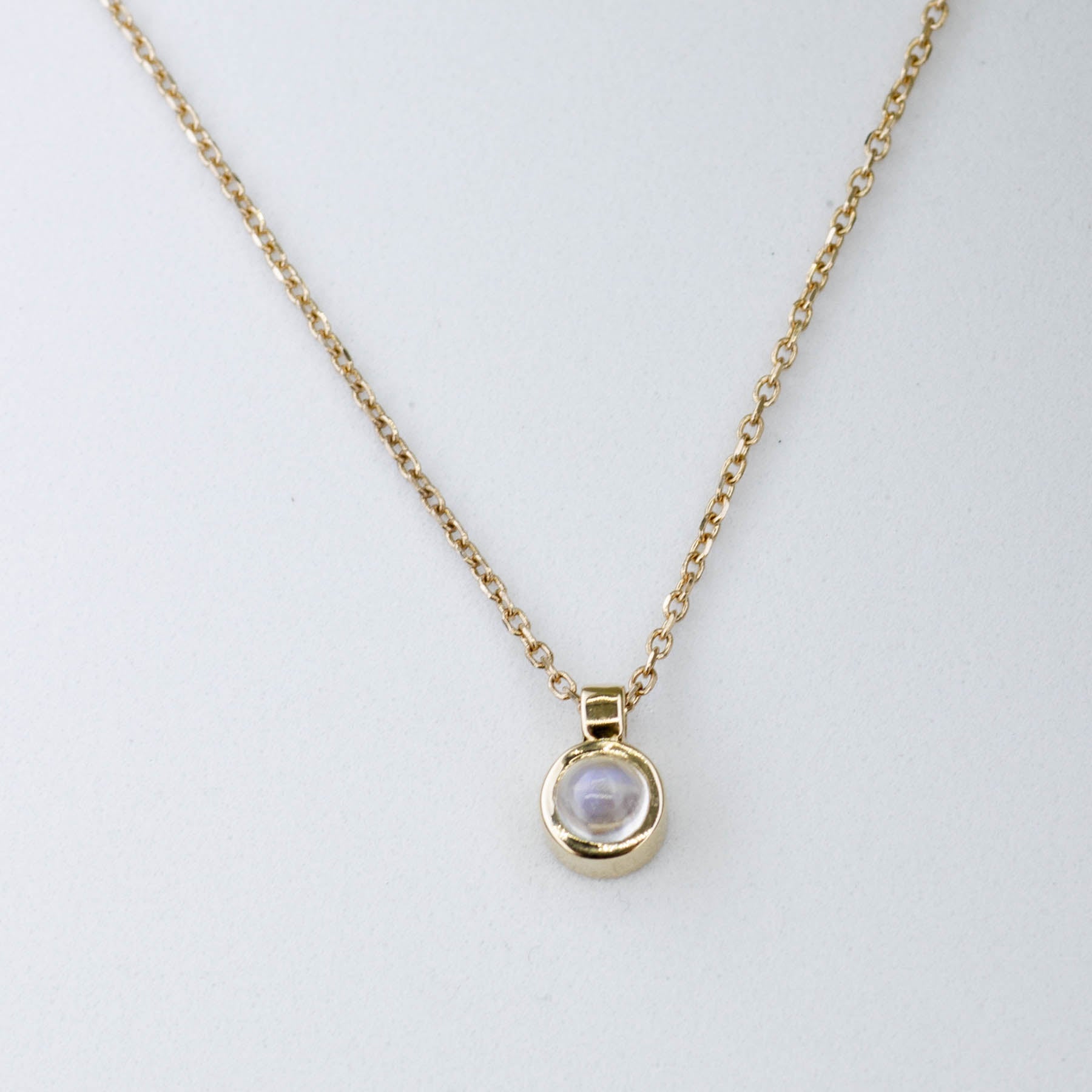 '100 Ways' Moonstone Cabochon Necklace | 0.30ct | - 100 Ways