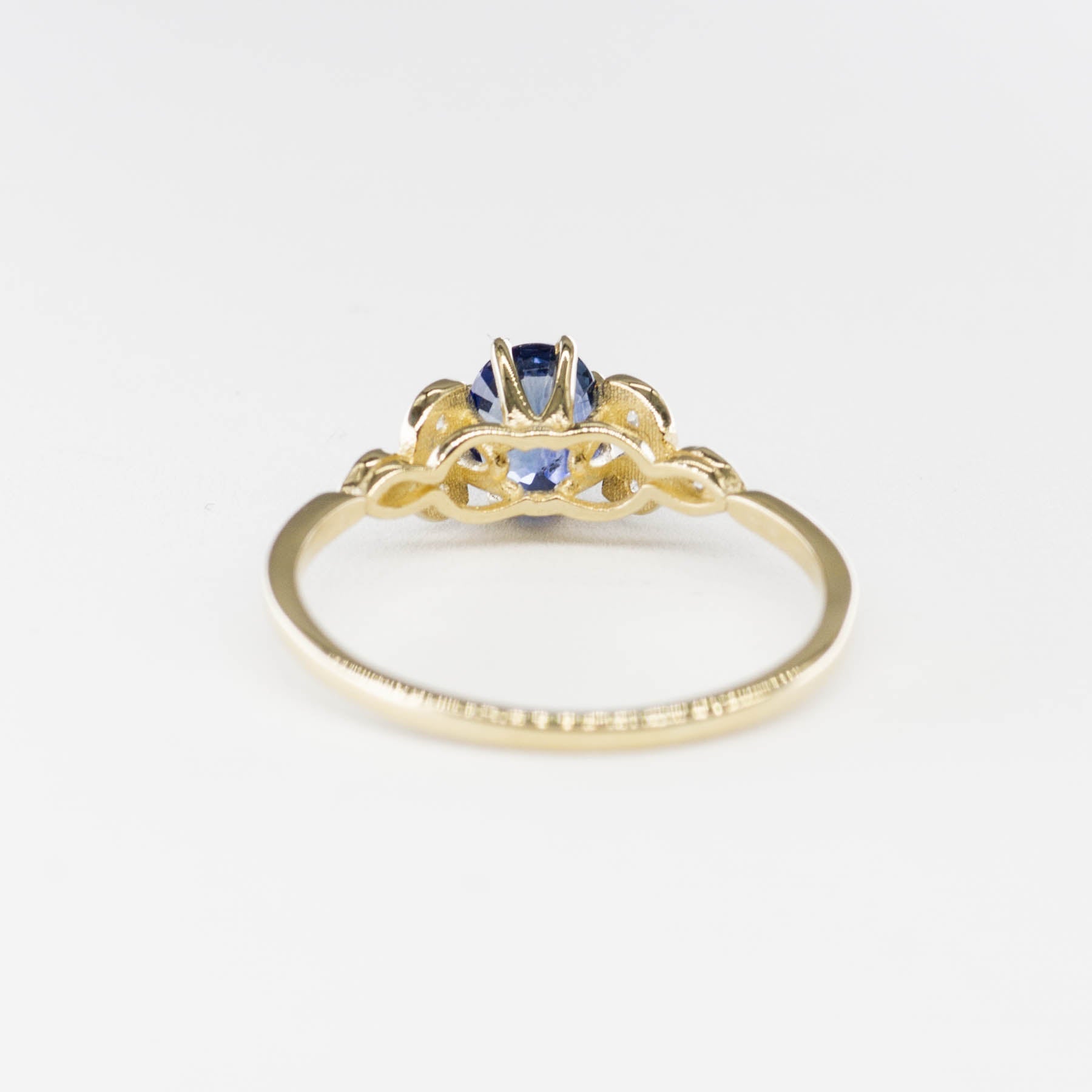 100 Ways' Oval Sapphire and Diamond Ring | 0.76ct, 0.08ctw | SZ 7 | - 100 Ways