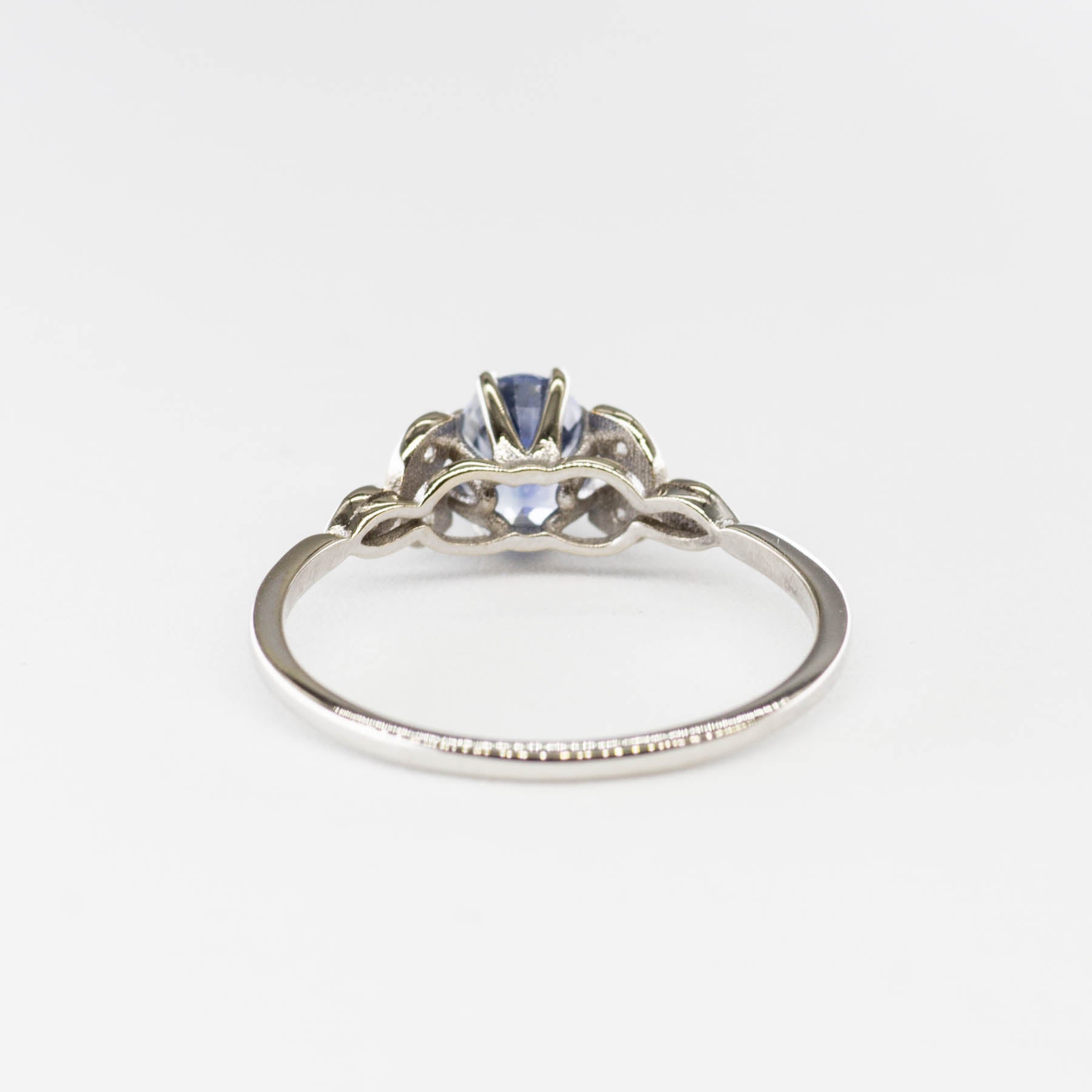 100 Ways' Oval Sapphire and Diamond Ring | 0.94ct, 0.08ctw | SZ 7 | - 100 Ways