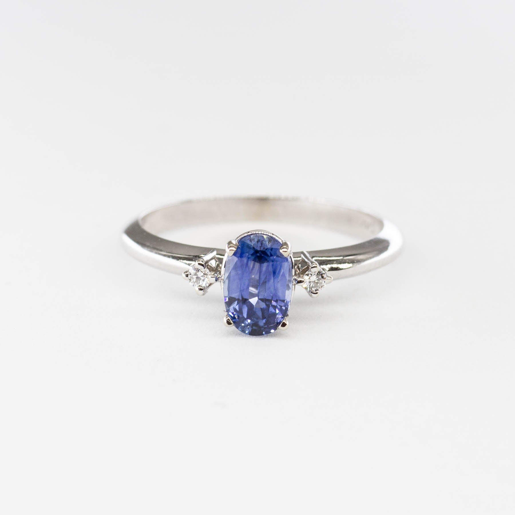 100 Ways' Oval Sapphire and Diamond Ring | 1.01ct, 0.04ctw | SZ 6.5 | - 100 Ways