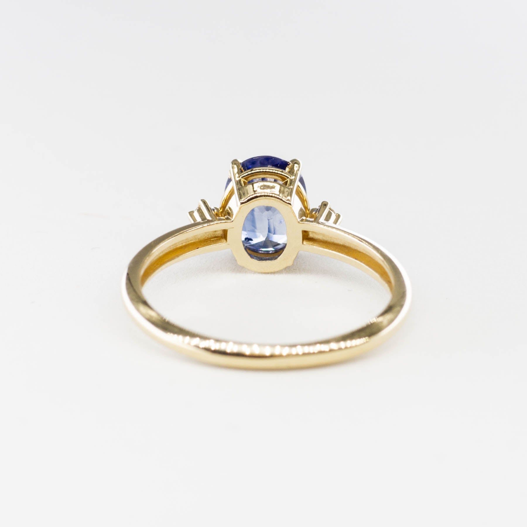 100 Ways' Oval Sapphire and Diamond Ring | 1.45ct, 0.04ctw | SZ 6.75 | - 100 Ways