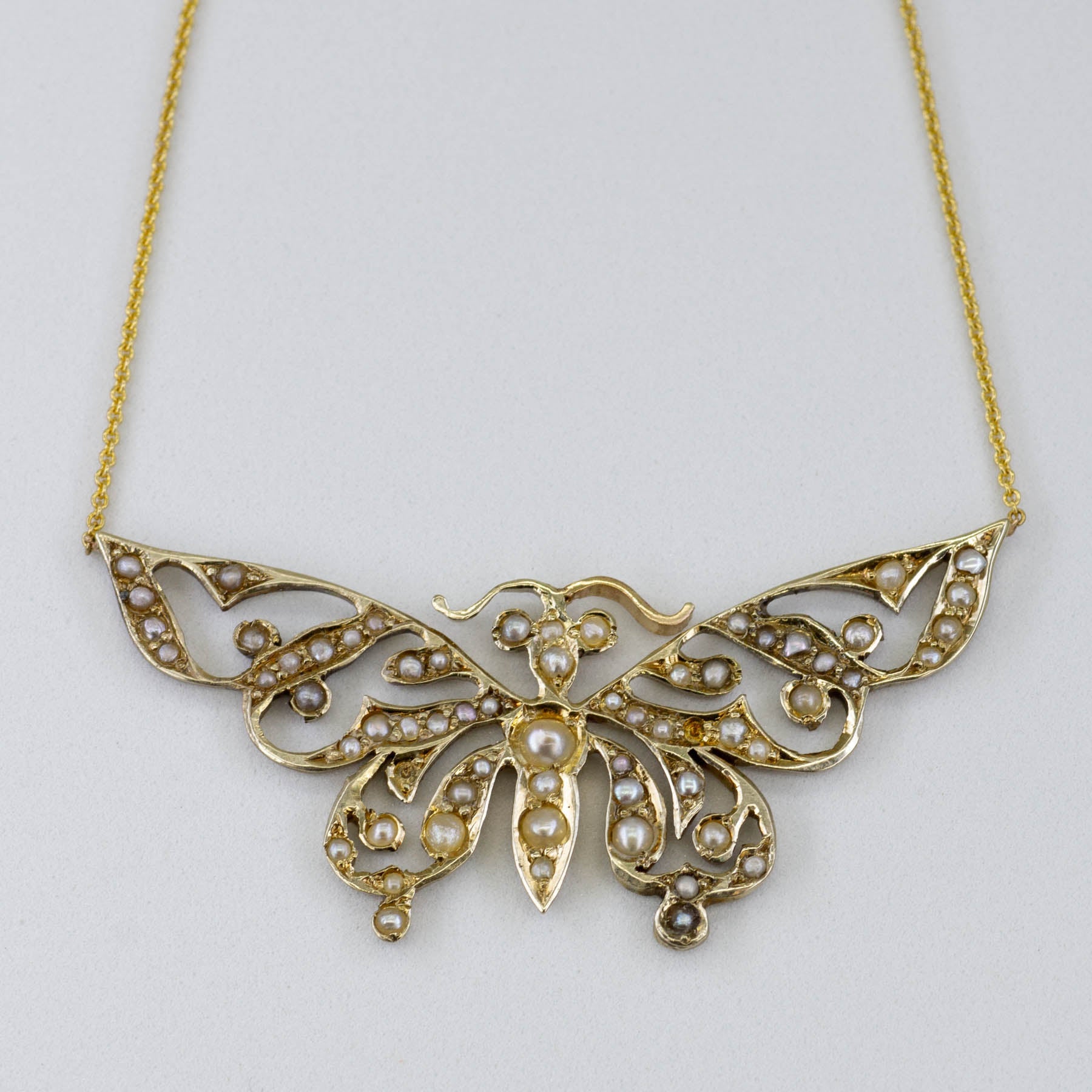 '100 Ways' Pearl Butterfly Necklace | 19.5" | - 100 Ways