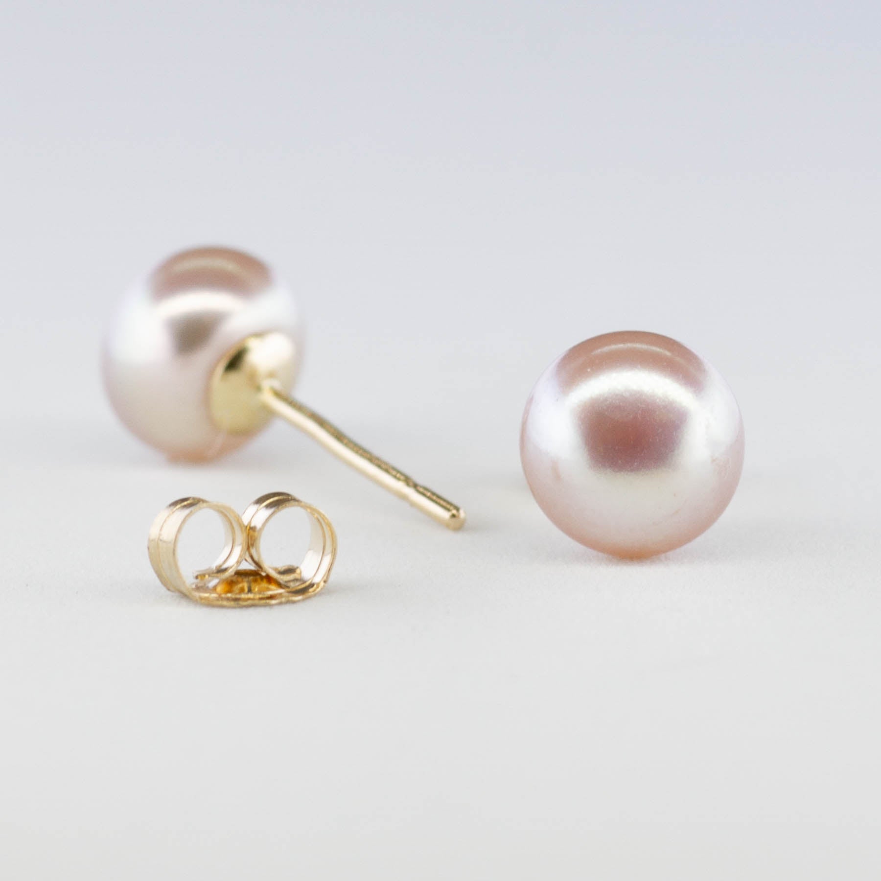 '100 Ways' Pink Pearl Studs | - 100 Ways