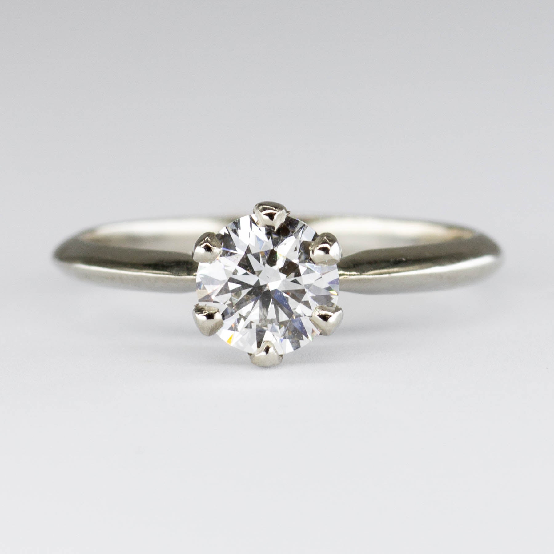 '100 Ways' Six Prong Diamond Solitaire 18k Ring | 0.76 ct VS1 G/H | SZ 5.75 - 100 Ways