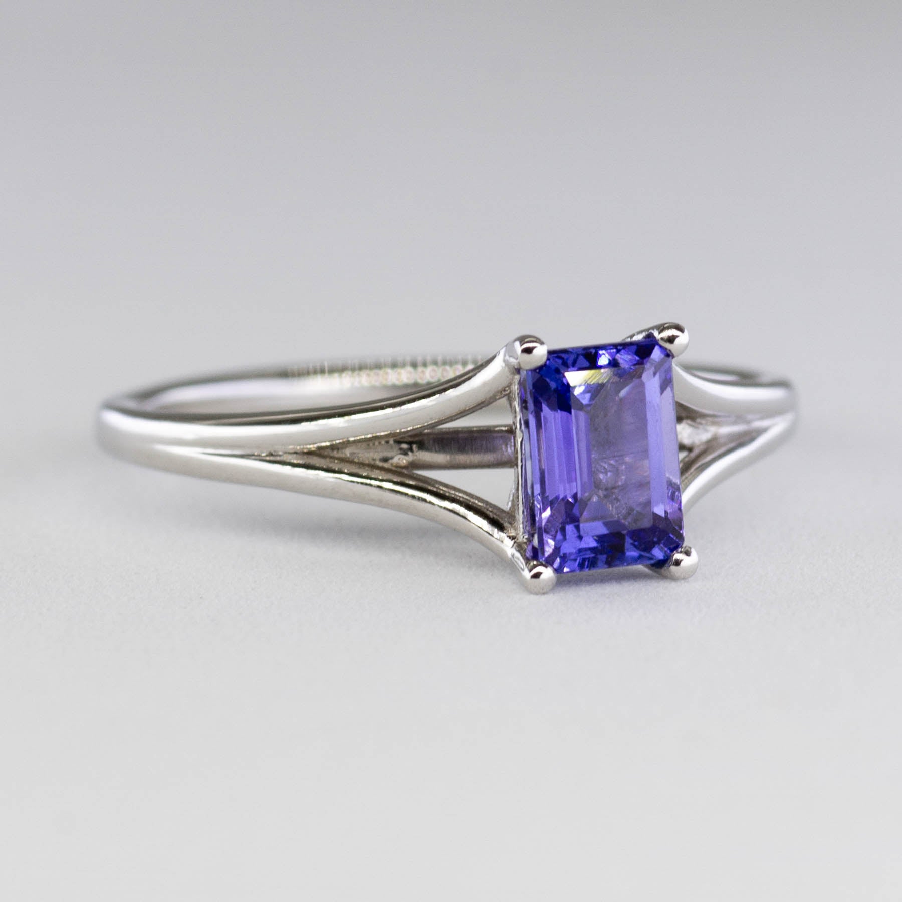 '100 Ways' Split Shank Emerald Cut Tanzanite Ring | 0.60ct | SZ 6.5 | - 100 Ways