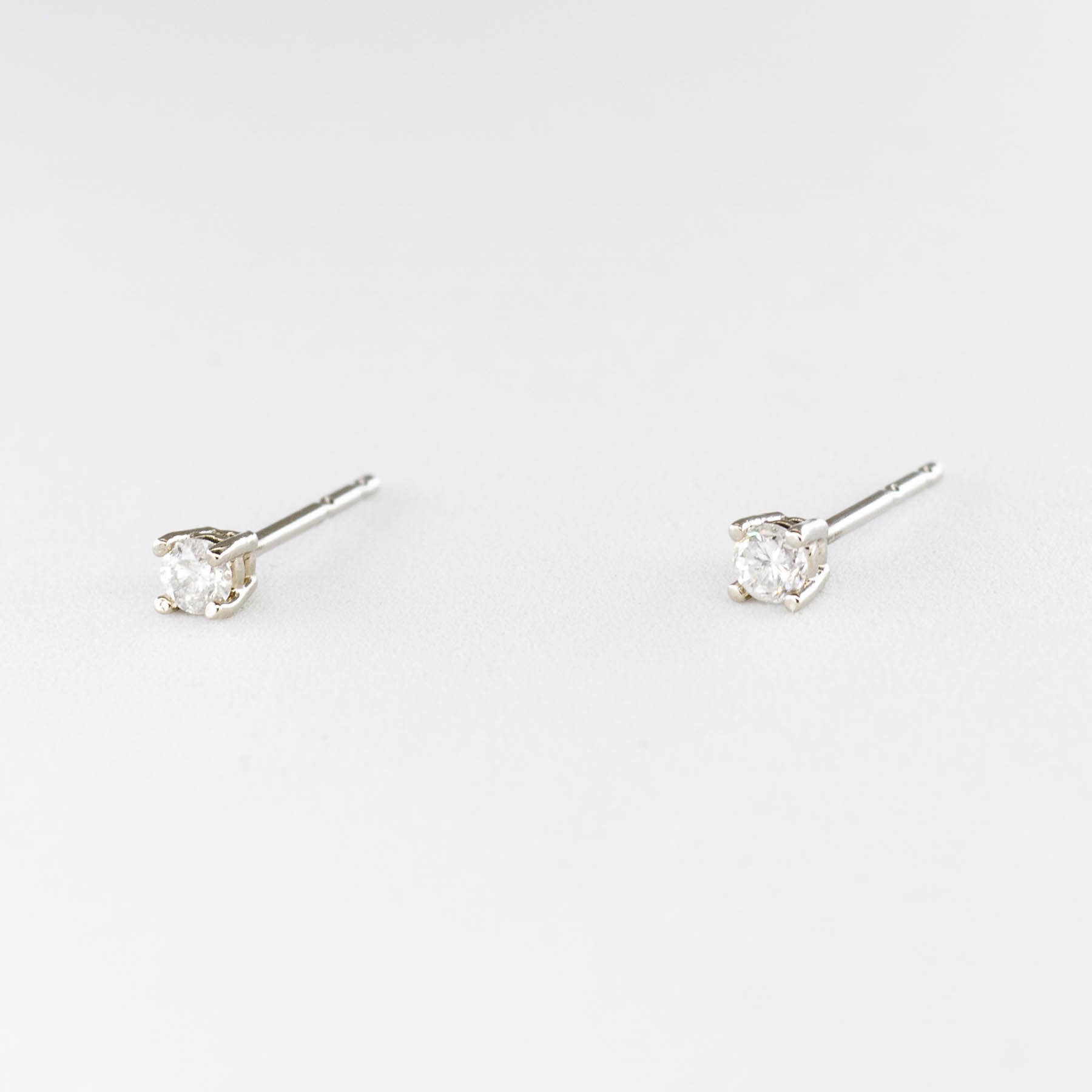 '100 Ways' White Gold Diamond Small Studs | 1/8 ctw | - 100 Ways
