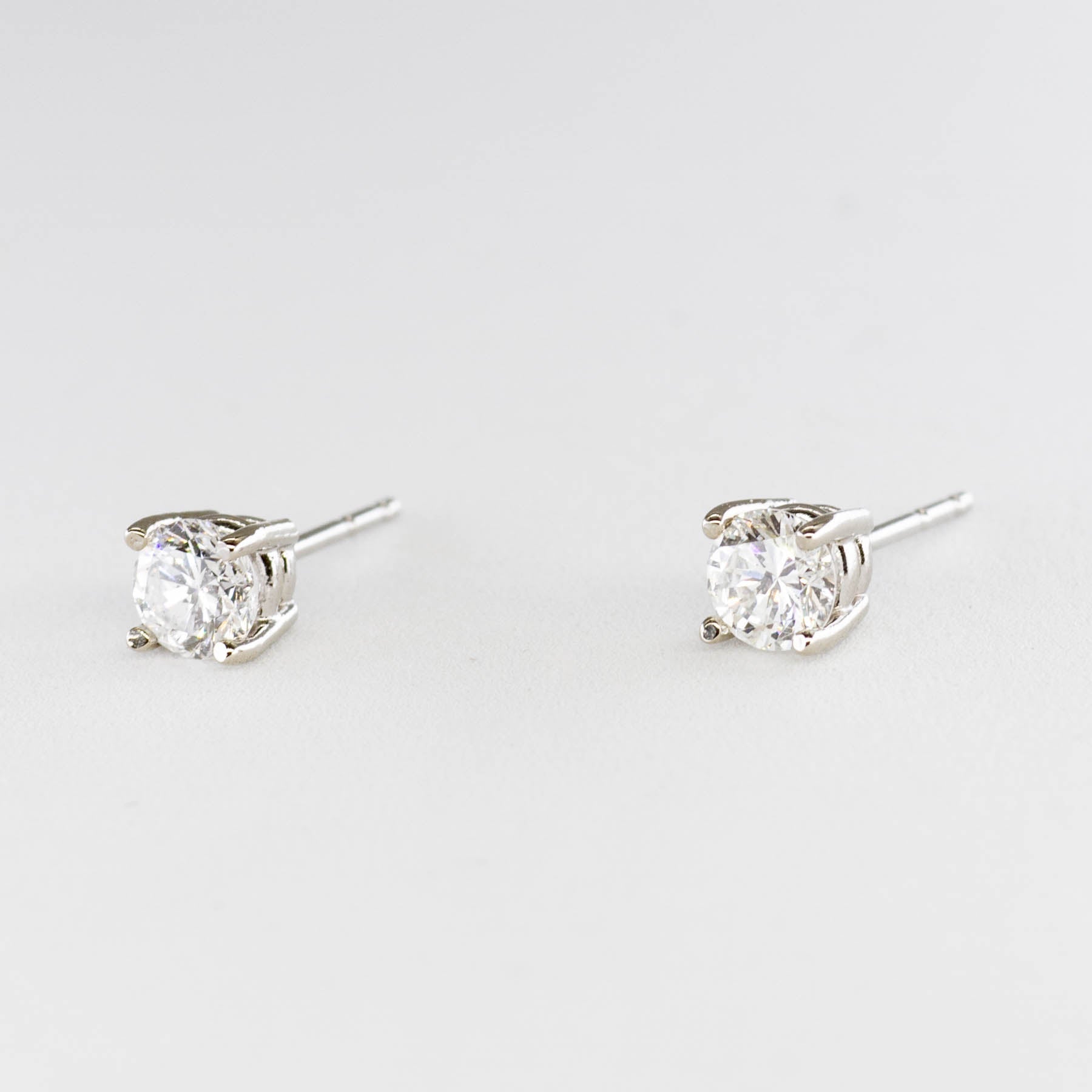 '100 Ways' White Gold Diamond Studs | 0.68 ctw SI G/H | - 100 Ways