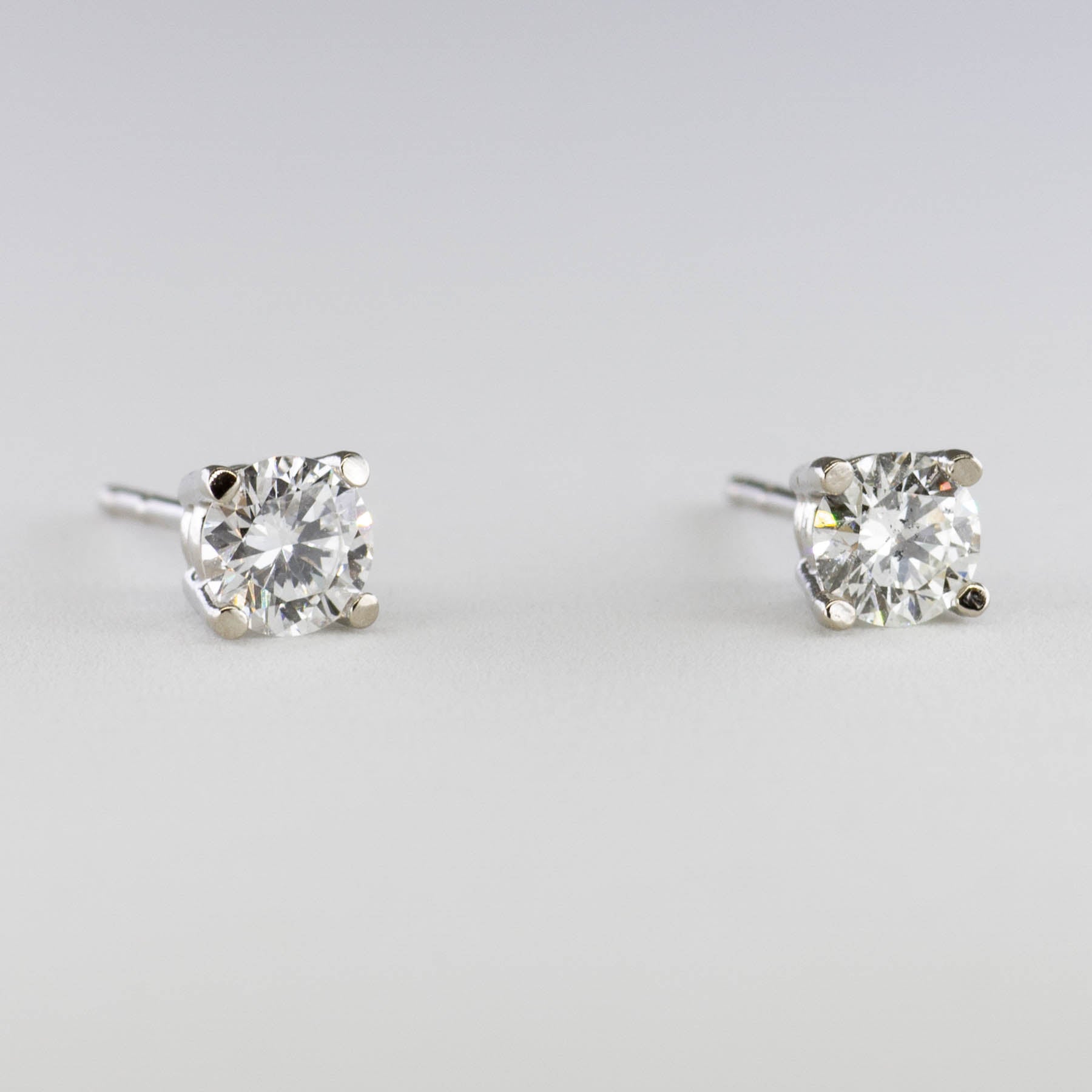 100 Ways White Gold Diamond Studs | 1/2 carat | Options Available - 100 Ways