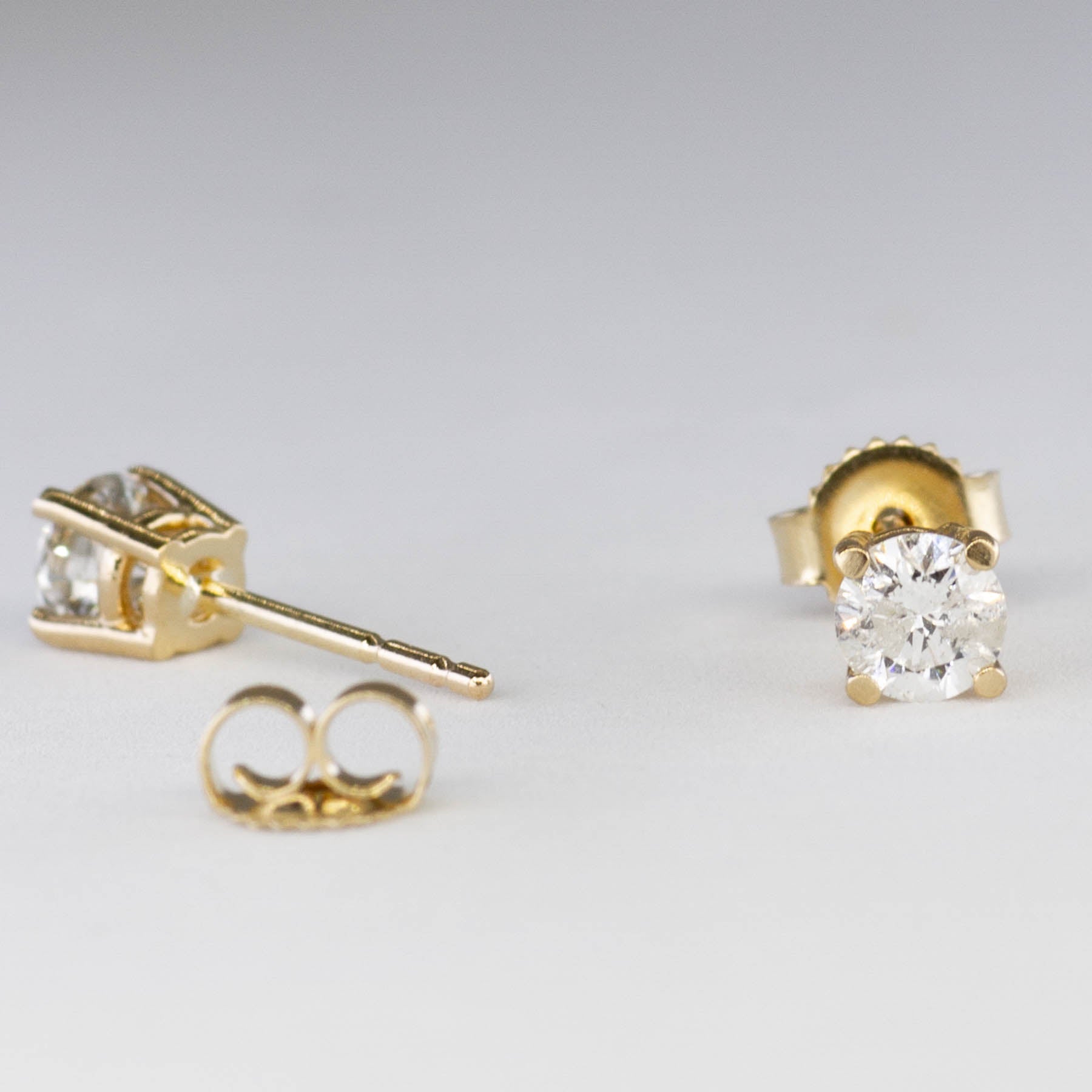 100 Ways Yellow Gold Diamond Studs | 0.47 tcw | - 100 Ways