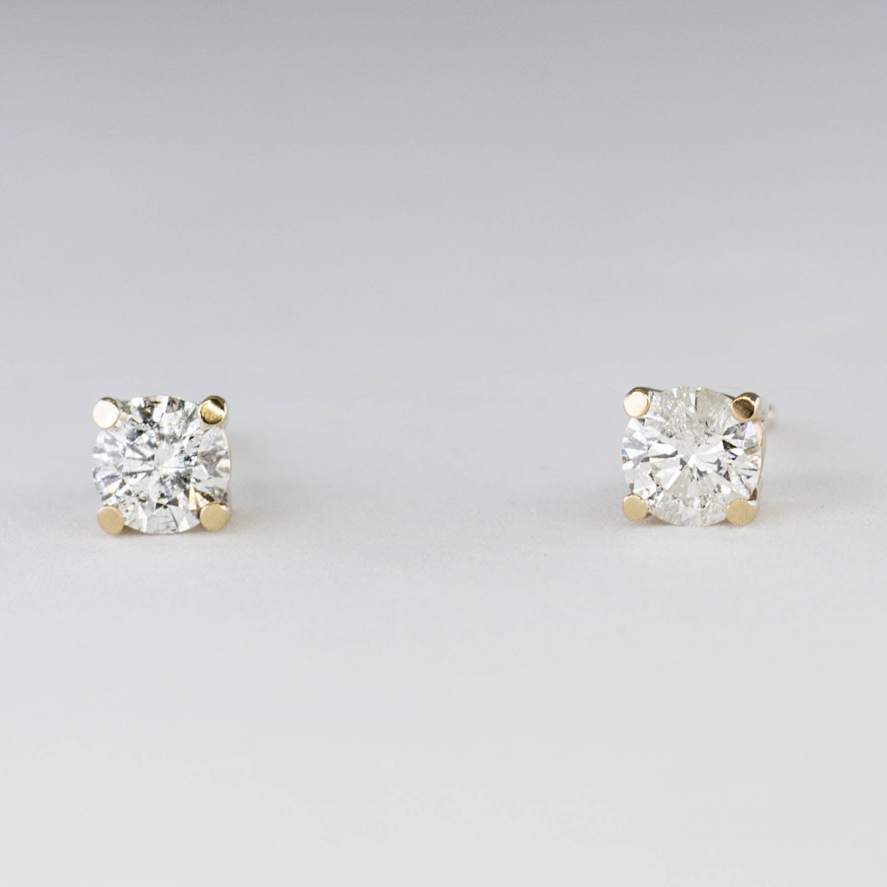 100 Ways Yellow Gold Diamond Studs | 0.47 tcw | - 100 Ways