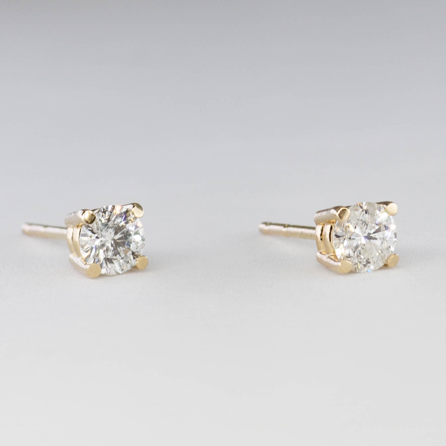 100 Ways Yellow Gold Diamond Studs | 0.47 tcw | - 100 Ways