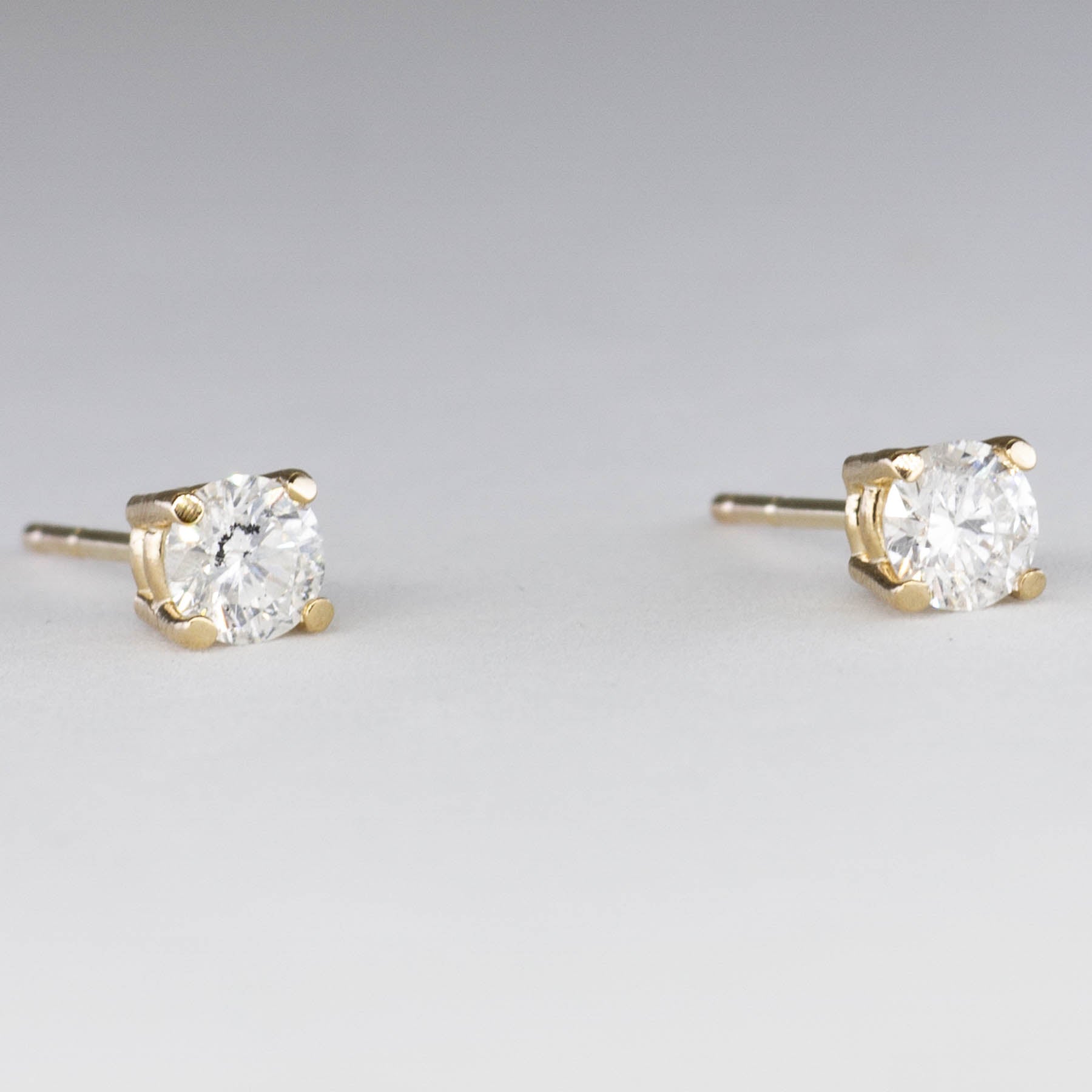 100 Ways Yellow Gold Diamond Studs | 0.48 tcw | - 100 Ways