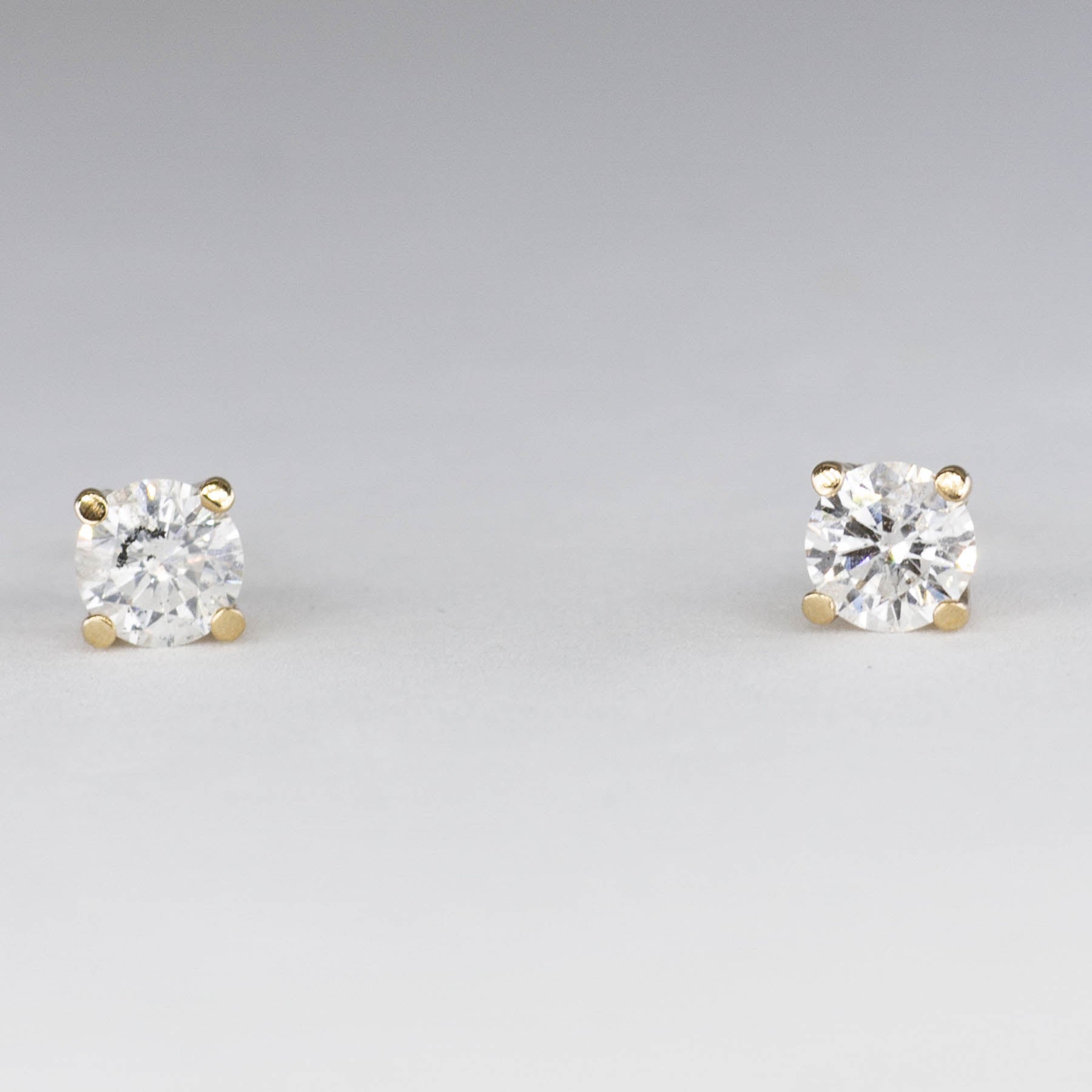 100 Ways Yellow Gold Diamond Studs | 0.48 tcw | - 100 Ways