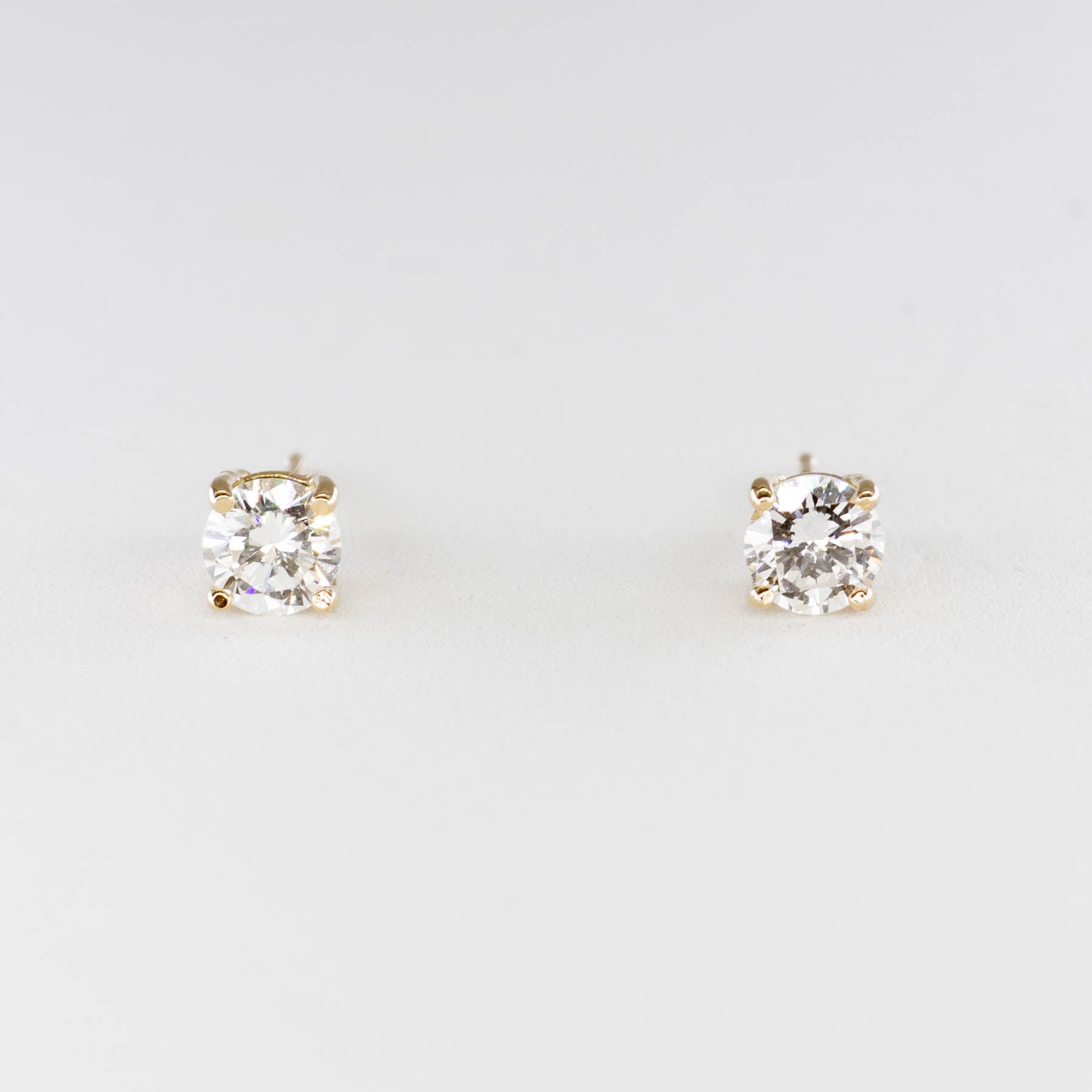 100 Ways Yellow Gold Diamond Studs | 0.66 ctw VS G/H | - 100 Ways