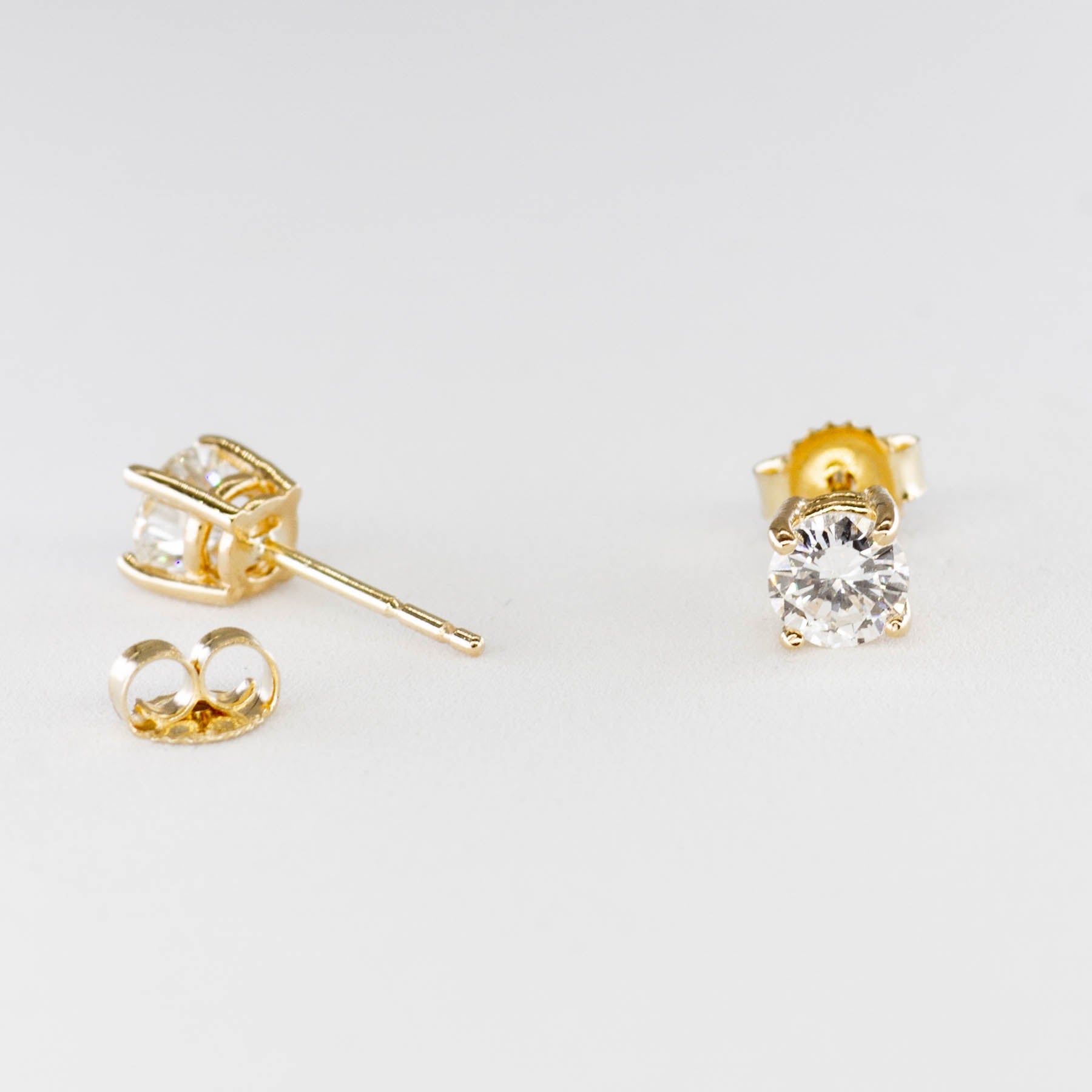 100 Ways Yellow Gold Diamond Studs | 0.66 ctw VS G/H | - 100 Ways