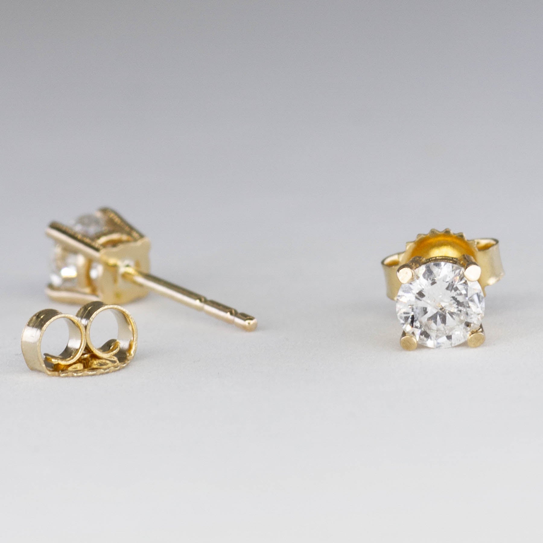 100 Ways Yellow Gold Diamond Studs | 1/2 carat | - 100 Ways