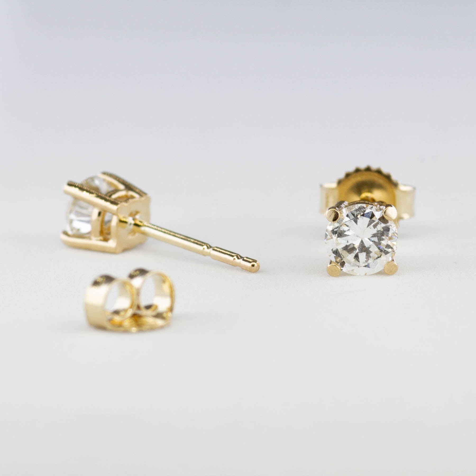 '100 Ways' Yellow Gold Diamond Studs | 1/2 carat | - 100 Ways