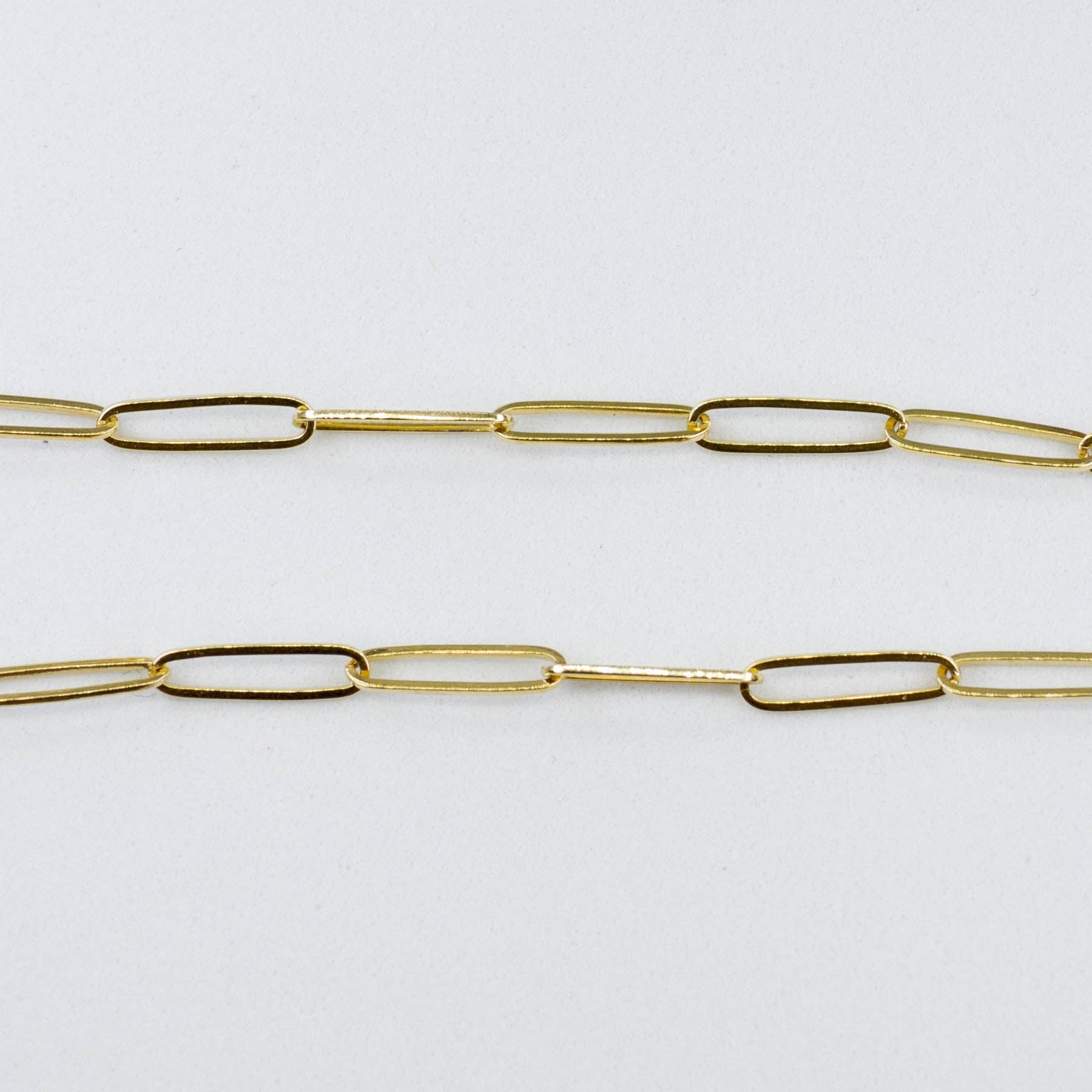 '100 Ways' Yellow Gold Paperclip Chain Bracelet | 7" | - 100 Ways