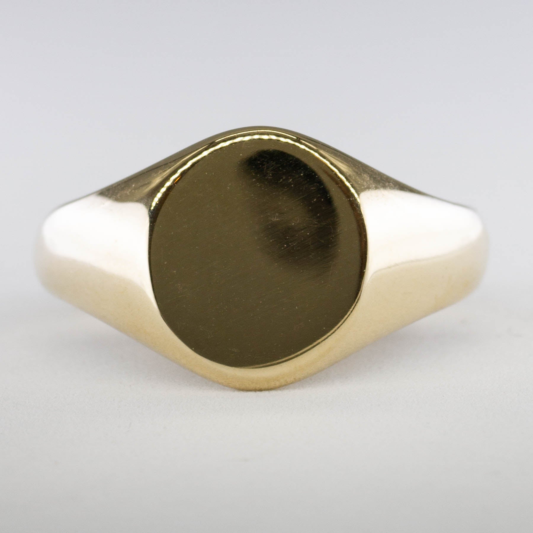 '100 Ways' Yellow Gold Signet Ring | Options Available | - 100 Ways