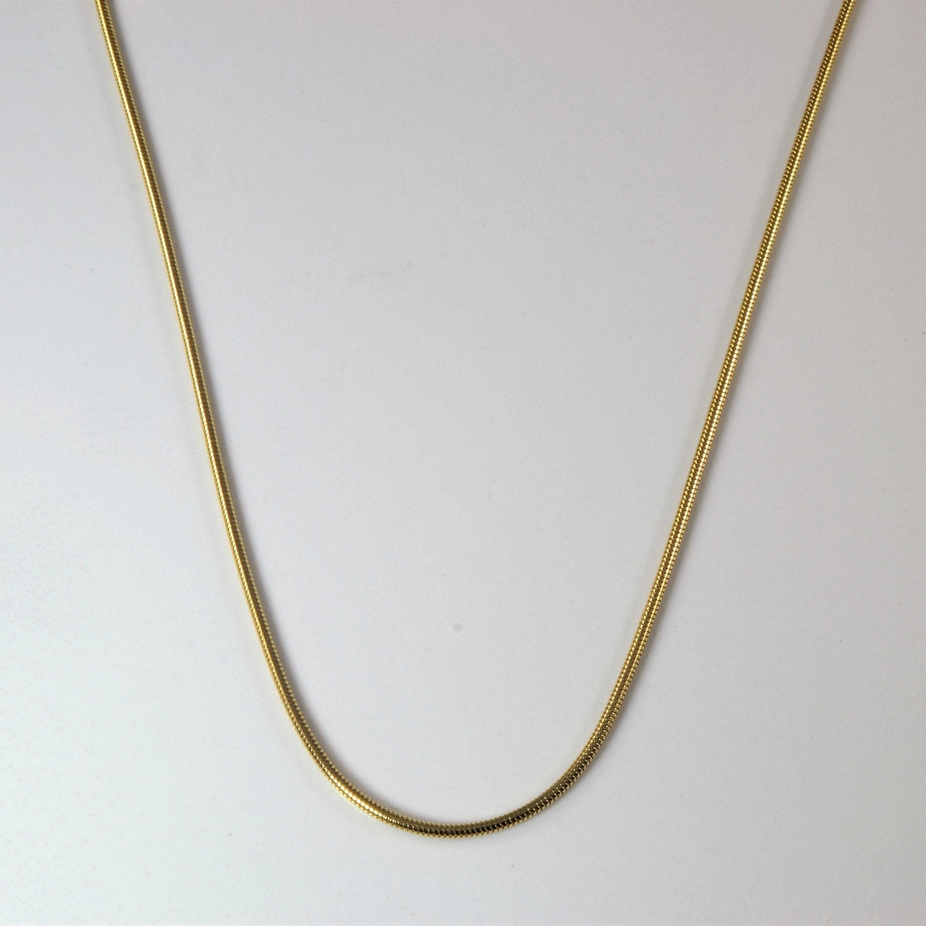 '100 Ways' Yellow Gold Snake Chain | 18" | - 100 Ways