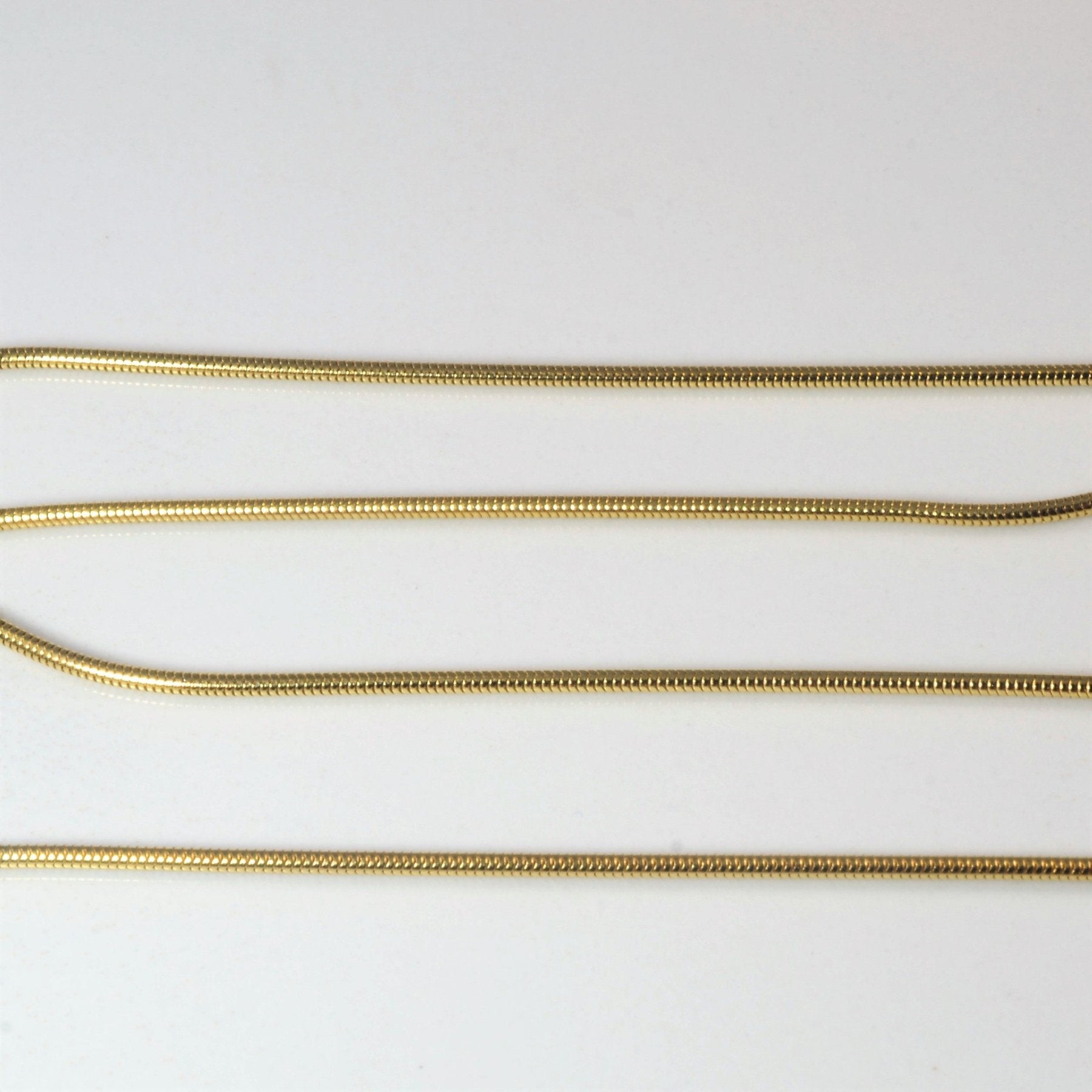 '100 Ways' Yellow Gold Snake Chain | 18