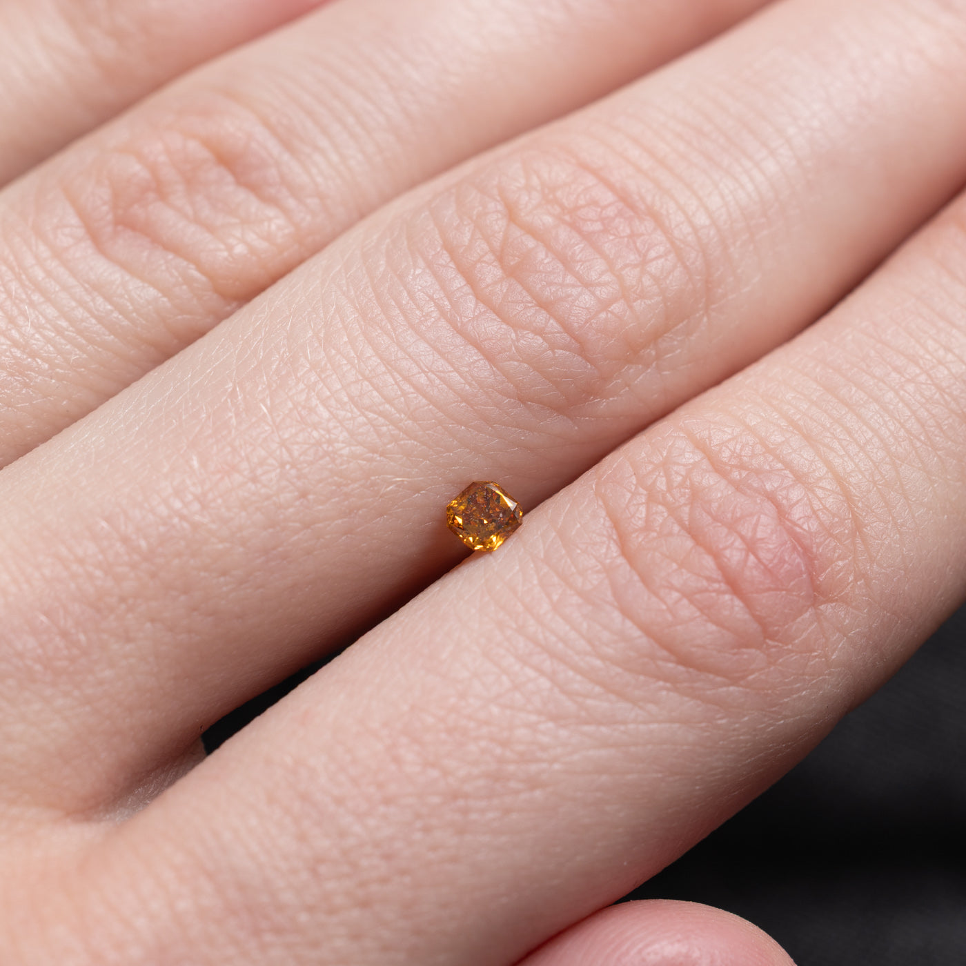 GIA-graded Natural Fancy Color Loose Diamond | GIA 0.21ct I1 Fancy Deep Yellow-Orange |