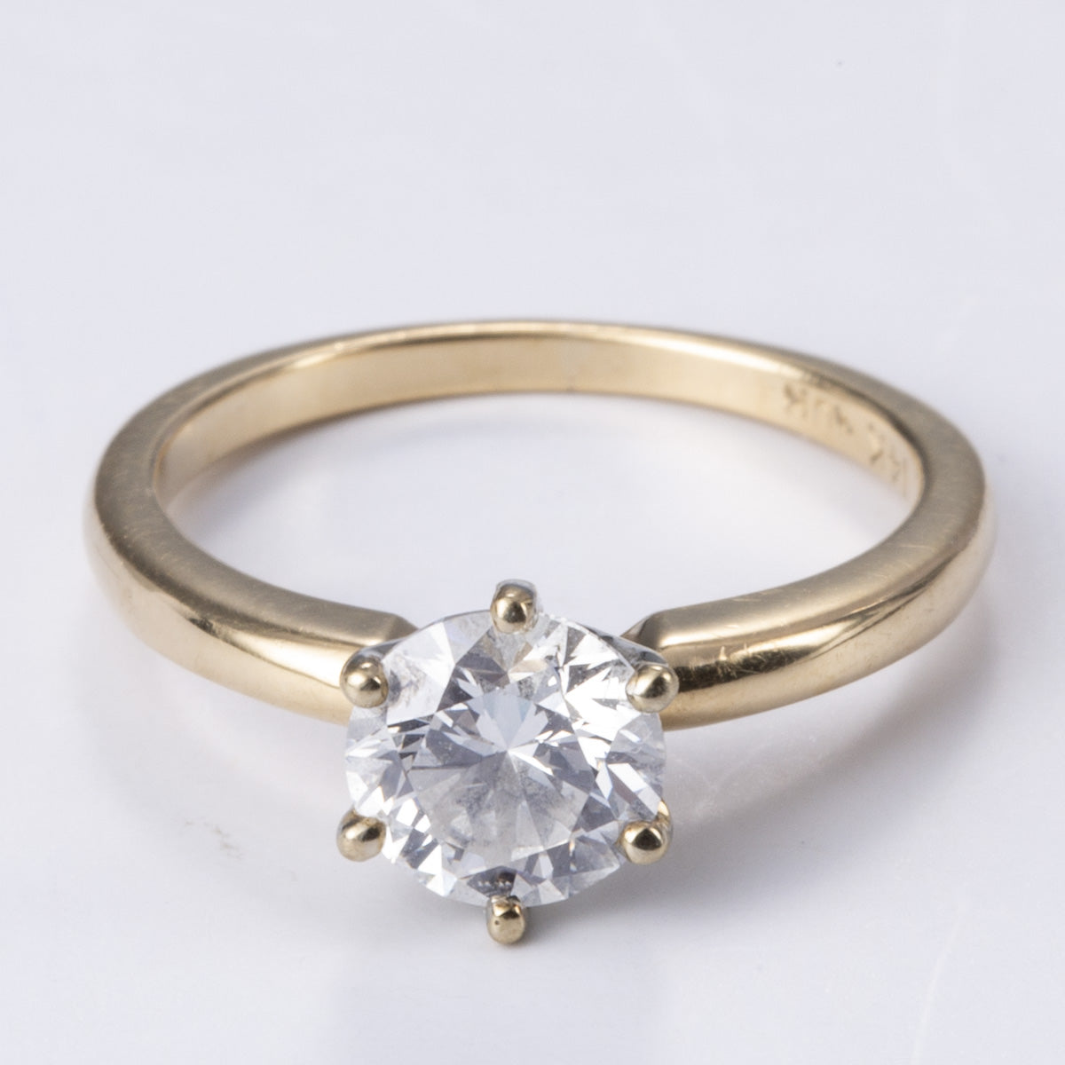 GIA Certified Diamond Engagement Ring | 1.02ct SI1 F Ex | SZ 5 |