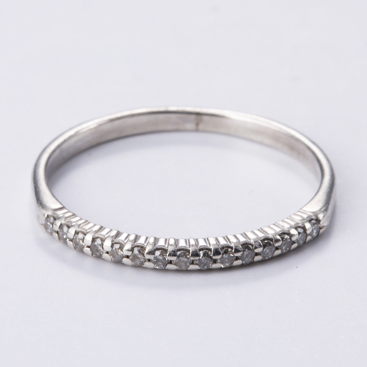 Silver Diamond Ring | 0.08ctw | Sz 5.5