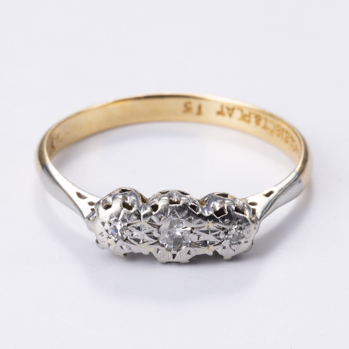 18k Platinum Diamond Ring | 0.08ctw | Sz 6.25