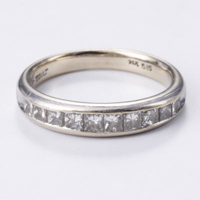 14k White Gold Diamond Ring | 0.50ctw | Sz 5.25