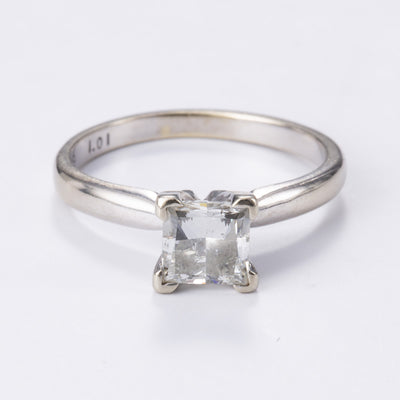 14k White Gold Diamond Ring | 1.01ct | Sz 4.75