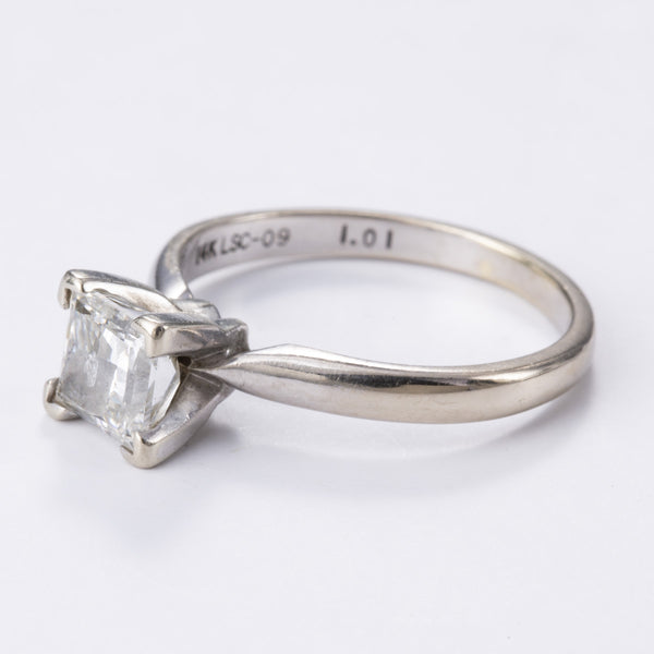 14k White Gold Diamond Ring | 1.01ct | Sz 4.75