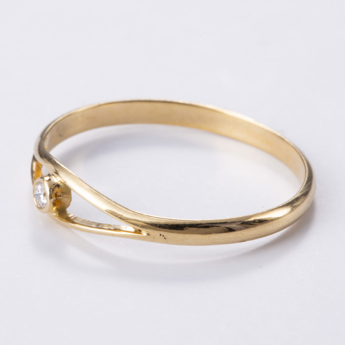 18k Yellow Gold Diamond Ring | 0.03ct | Sz 7