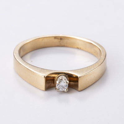 14k Yellow Gold Diamond Ring | 0.05ct | Sz 4.5