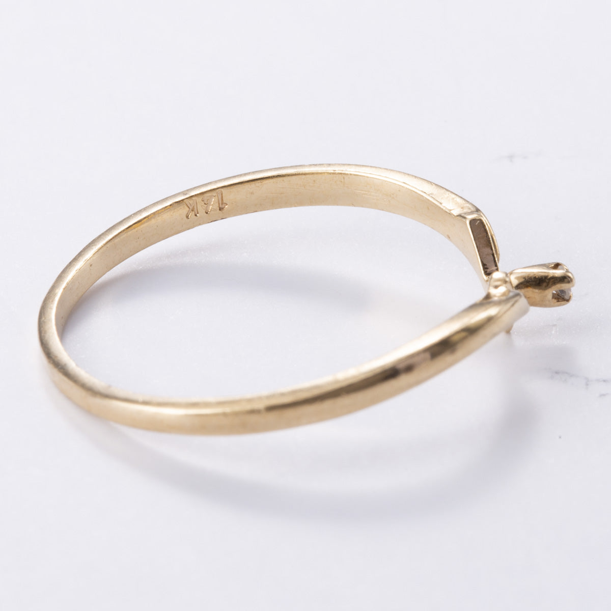 14k Yellow Gold Diamond Ring | 0.01ctw | Sz 7.5