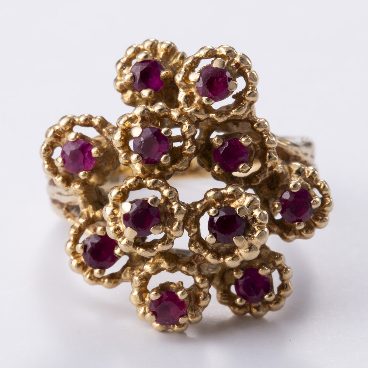 14k Yellow Gold Ruby Ring | 0.88ctw | Sz 6