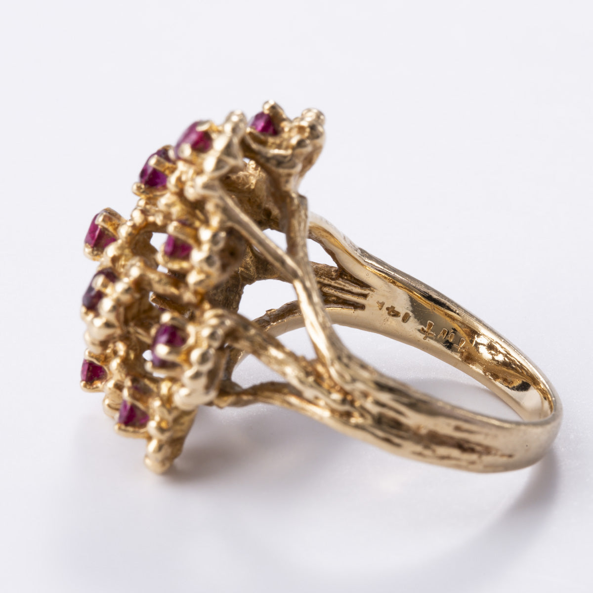 14k Yellow Gold Ruby Ring | 0.88ctw | Sz 6