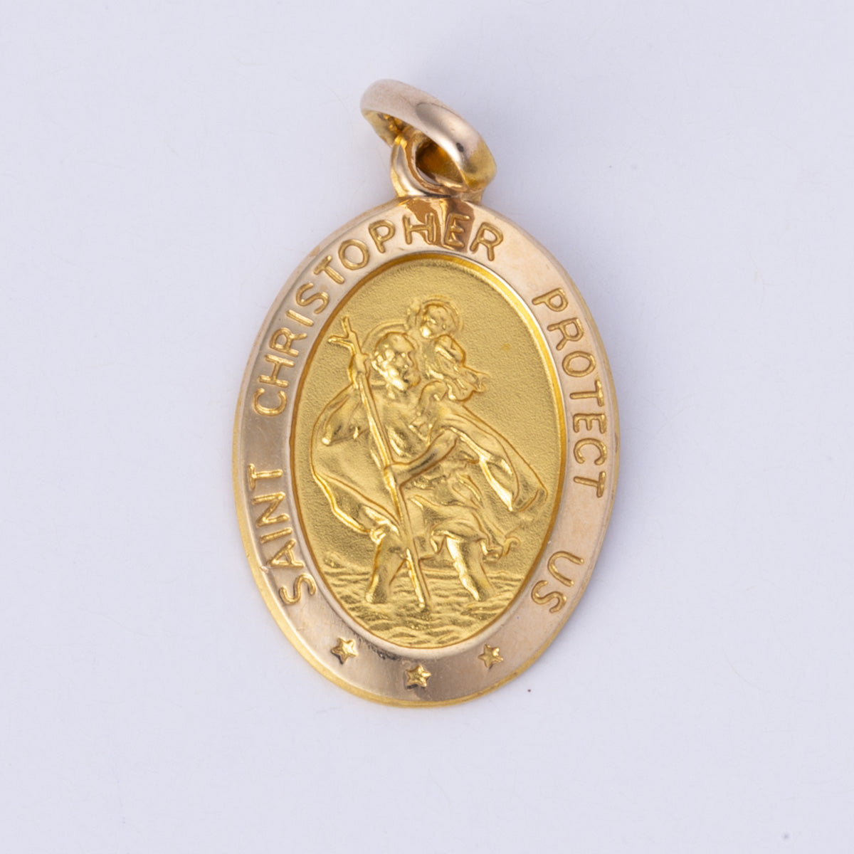 10k Yellow Gold Saint Christopher Pendant |