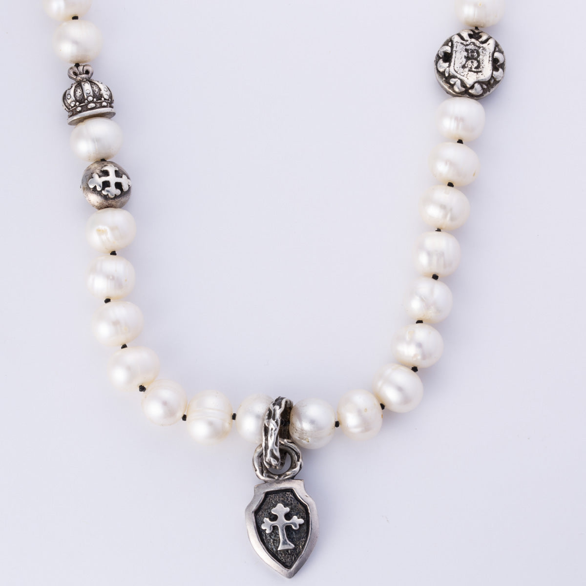 Pearl and Silver Necklace | 8.5-10mm | 18"