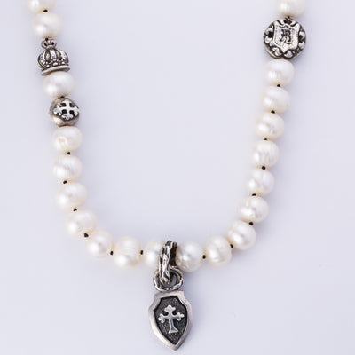 Pearl and Silver Necklace | 8.5-10mm | 18