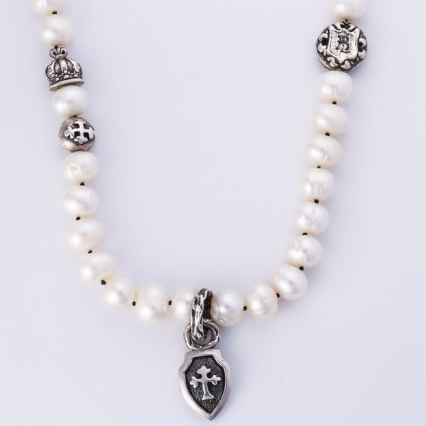 Pearl and Silver Necklace | 8.5-10mm | 18