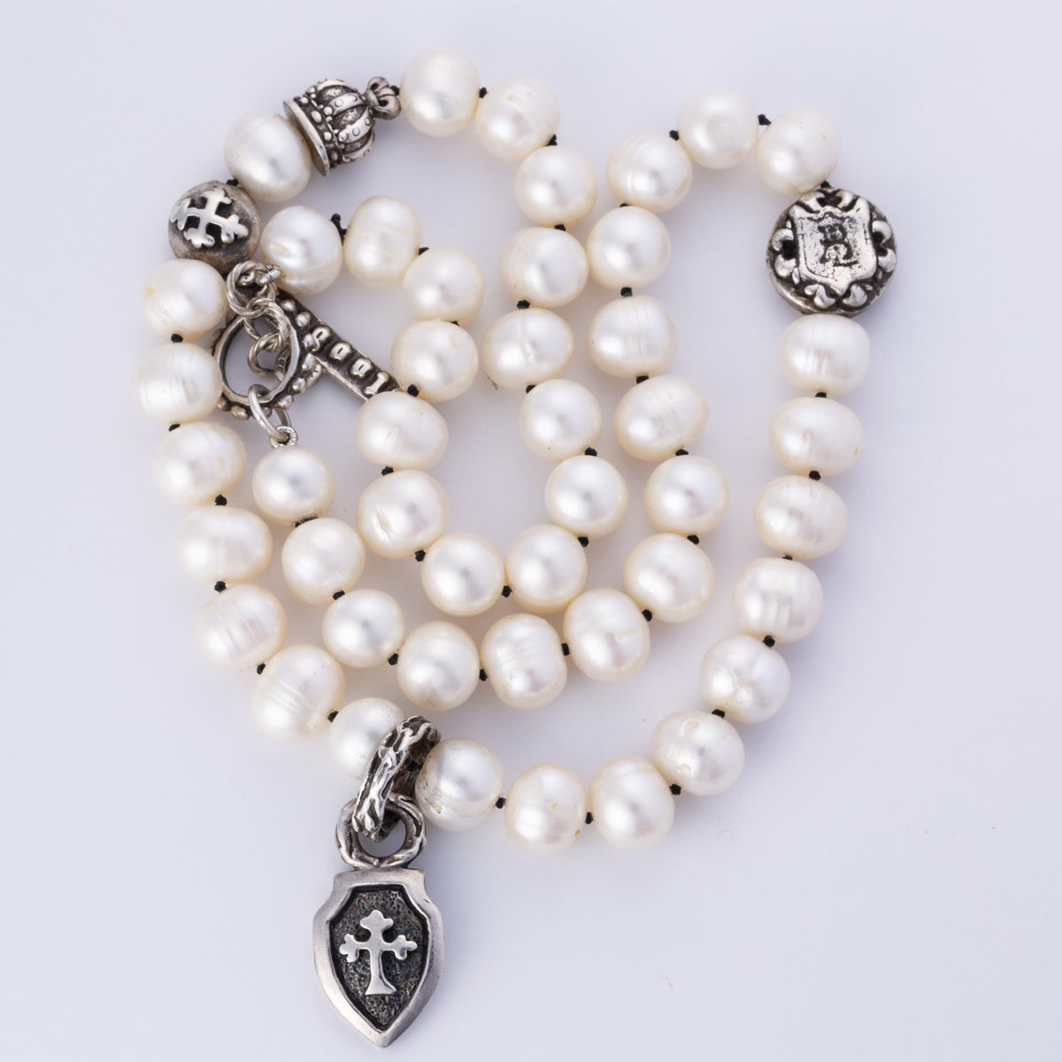 Pearl and Silver Necklace | 8.5-10mm | 18"