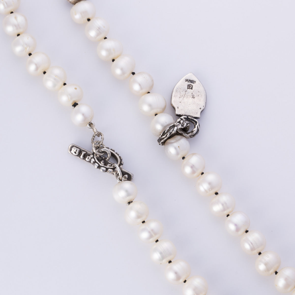 Pearl and Silver Necklace | 8.5-10mm | 18"