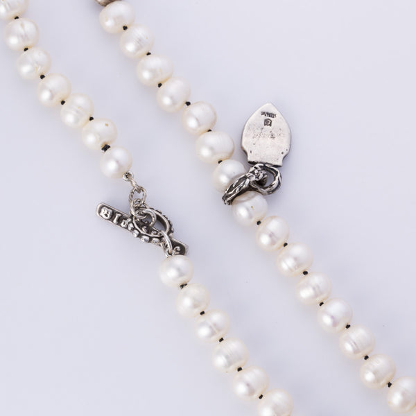 Pearl and Silver Necklace | 8.5-10mm | 18