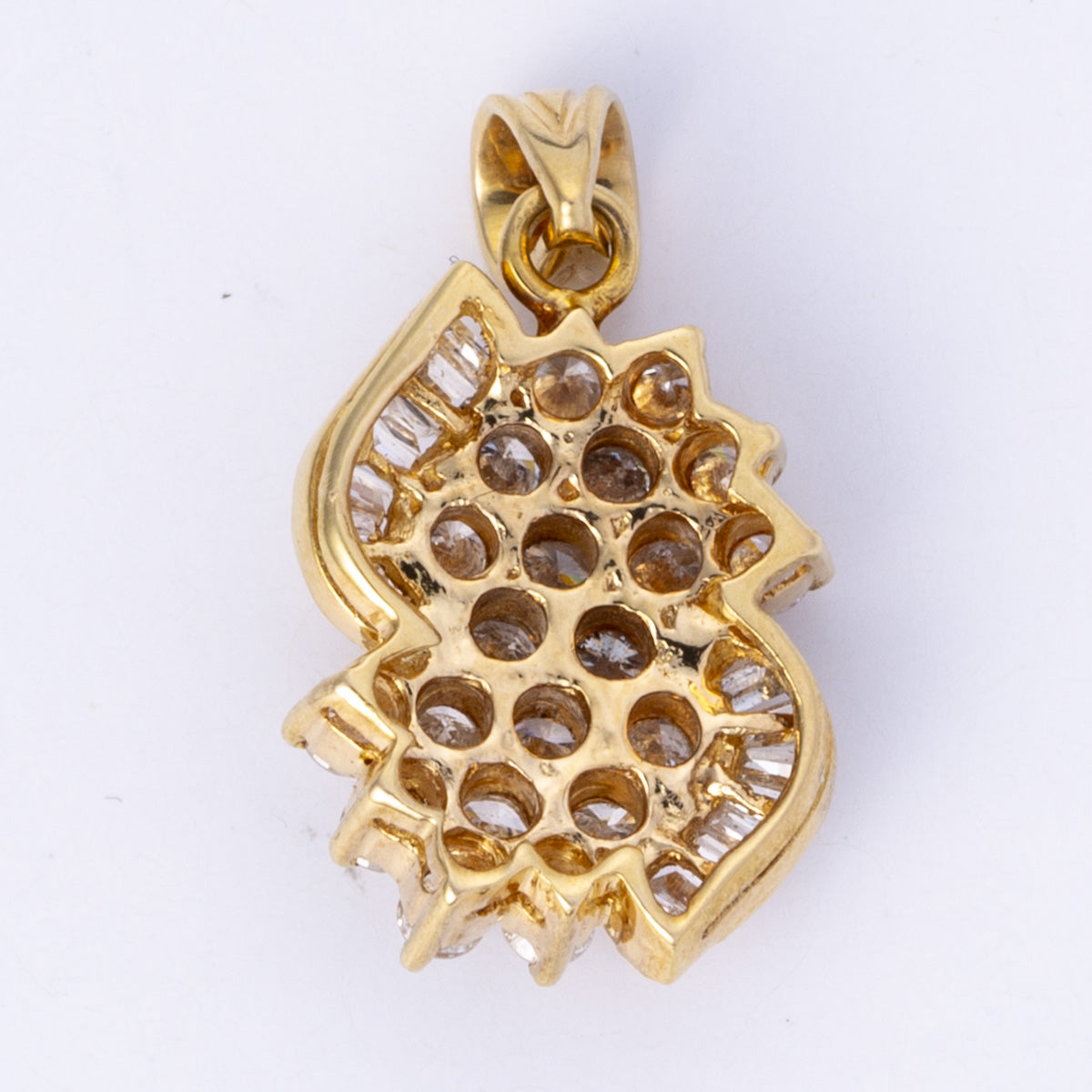 14k Yellow Gold Diamond Pendant | 1.10ctw |